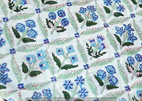 Tissu de coton de Jaipur traditionnel indien de qualité premium pour Kurti