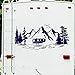 Vcnhln Camper RV RV las góra naklejka naklejka kamper kampera ciężarówka naturalna winylowa dekoracja 125 cm x 56 cm