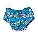 Produktbild Popolini 040400-17-0364 Schwimmwindel mit Druckknöpfen, Größe verstellbar, Blau (Croco Blue)