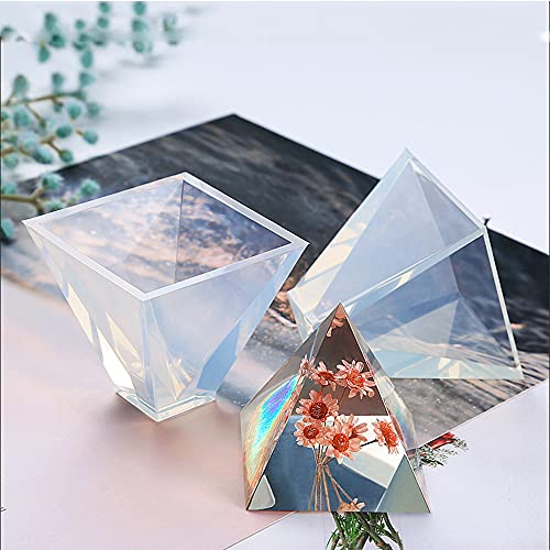 Pyramid Resin Molds, 2In Orgone Energy Stone Epoxy Resin Casting Silicone Molds For Diy Meditation, Yoga Practice, Ogan Pyramid Mold, Home Table Decoration #TOP6