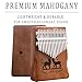 Kalimba Thumb Piano 17 Keys,Portable Mbira Finger Piano Beginners C Key with Music Book, Tuning Hammer, Storage bag, Christmas Gifts for Adults,Kids,Teenagers,Music Lovers