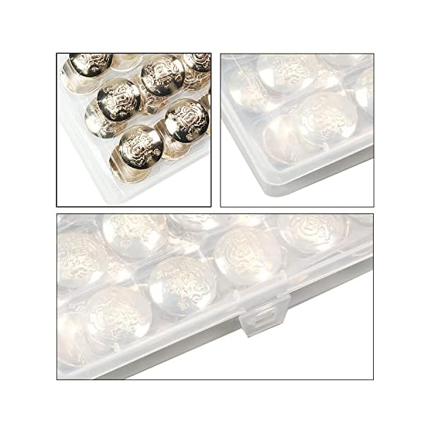 Hegebeck 90PCS Sewing Button Lion Head Metal Shank Buttons Round Buttons Metal Blazer Button Set for Blazers Coats Uniform Suits Jackets Gold Tone - Image 5