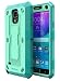 Note 4 Case, Galaxy Note 4 Case, E LV Galaxy Note 4 Case - SHOCK ABSORPTION / HIGH IMPACT RESISTANT Full Body Hybrid Armor Protection Defender Case Cover for Samsung Galaxy Note 4 - [MINT/TURQUOISE]