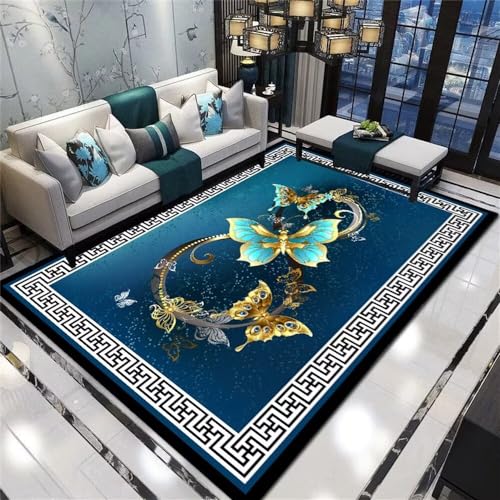 Tapis de centre de salon bleu pour sublimer votre décoration