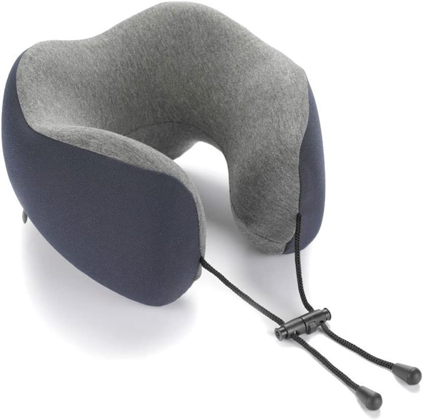 Travel Pillow Memory Foam Neck Pillow, Comfortable & Lightweight, Breathable and Improved Support Design, for Airplanes and Travel, Portable Travel Pillow