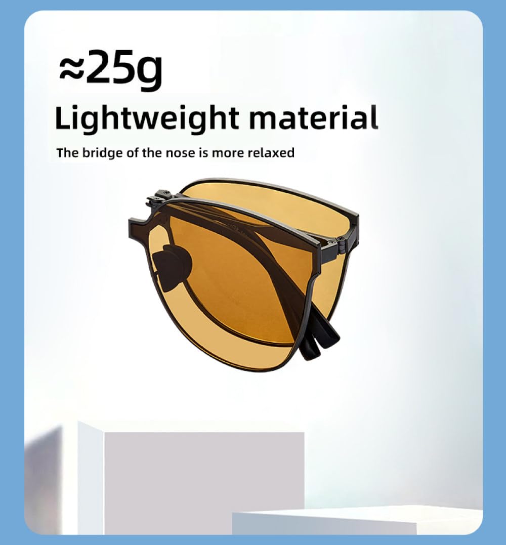 Gafas de sol plegables de metal Marco de acero inoxidable Lentes de nailon Gafas de playa al aire libre UV400 Unisex