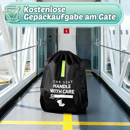 Transporttasche Kindersitz Flugzeug: Kindersitz Tasche für Babyschale, Transporttasche Buggy Tasche Schutzhülle für Kinderwagen Autositz Car Seats, Travel Essentials Baby Erstausstattung Neugeborene