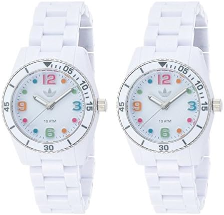 Amazon アディダス Adidas ペアbox付 レディース ペアウォッチ ブリスベン 友達 双子コーデ 姉妹 白 マルチカラー Adh2941adh2941 腕時計 並行輸入品 レディース腕時計 腕時計 通販