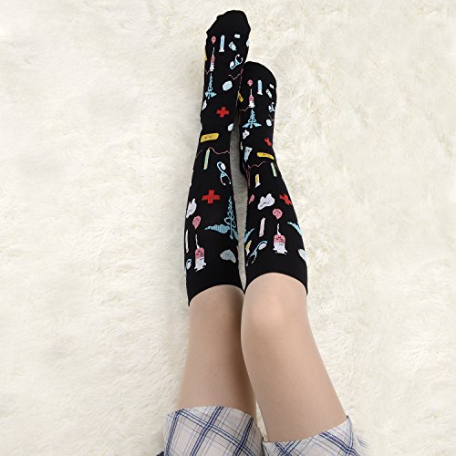 Valencia Med Nurse Medical Compression Sock, Medical Symbols #TOP3