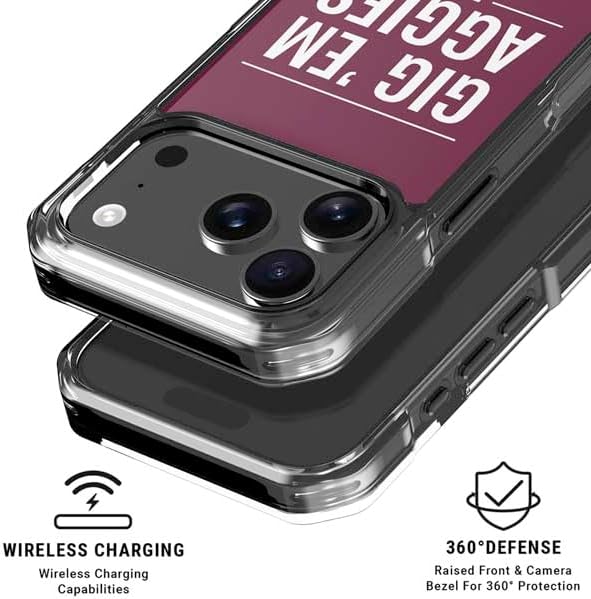 Skinit Phone Case Compatible with MagSafe iPhone 17 Pro Max - Officially Licensed Texas A&M University Gig Em Aggies Design