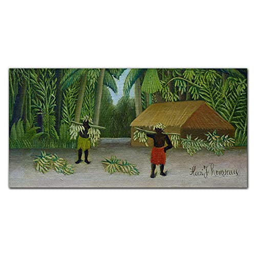 Photo sur verre acrylique tropical jungle pour créer un salon épuré et lumineux 100x50cm
