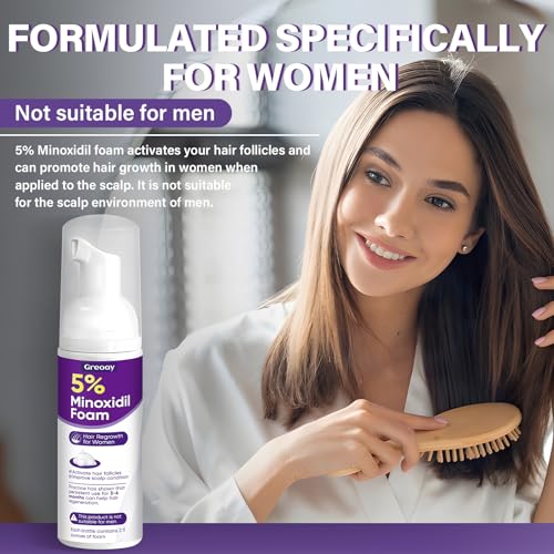 5% Minoxidil Foam for Women Hair Growth Foam Suitable for Hair Thinning Receding Hairline - image 6