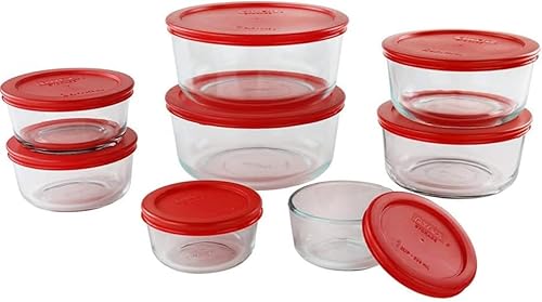Miniatura 4 de Simply Store - Juego de almacenamiento de alimentos de vidrio, 28 piezas, recipientes encajables con tapas