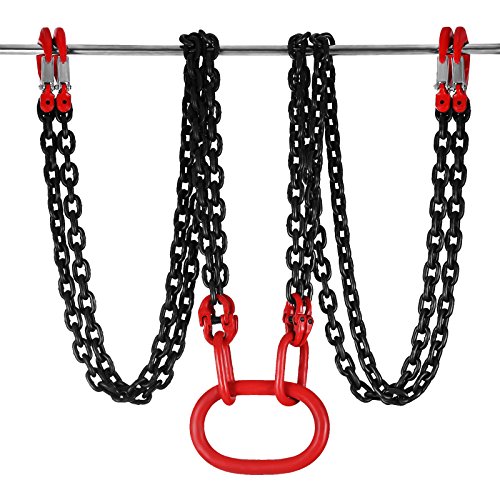 Mophorn 4 Jambe Levage Chaîne avec Crochet Chaîne pour Palan Lifting Chain de Grande Capacité (3M)