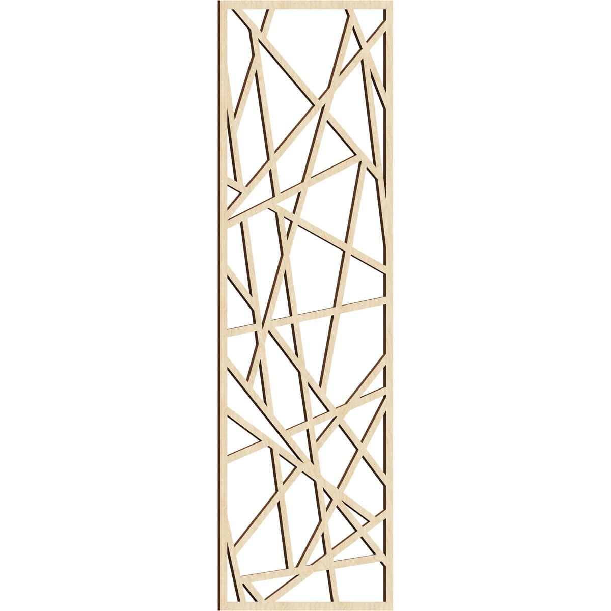 Conway Decorative Pierced Fretwork Wood Wall Panels, 31 3/8"W x 79 3/8"H x 3/8"T, Birch