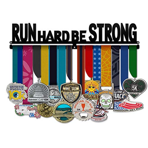Believe&Train Run Hard Be Strong - Running Medal Hanger