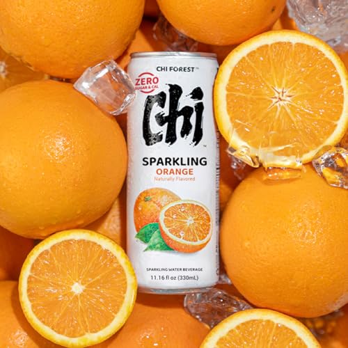 CHI FOREST Orange sparkling water, 0 Sugar 0 Carolies, 11.15 oz* 24 cans