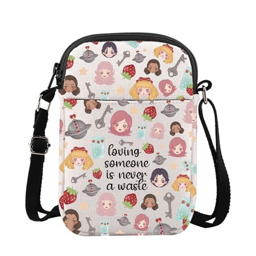 G2TUP Anime Character Crossbody Bag Manga Gifts Anime Lover Gifts Loving Someone Is Never a Waste Anime Shoulder Bag