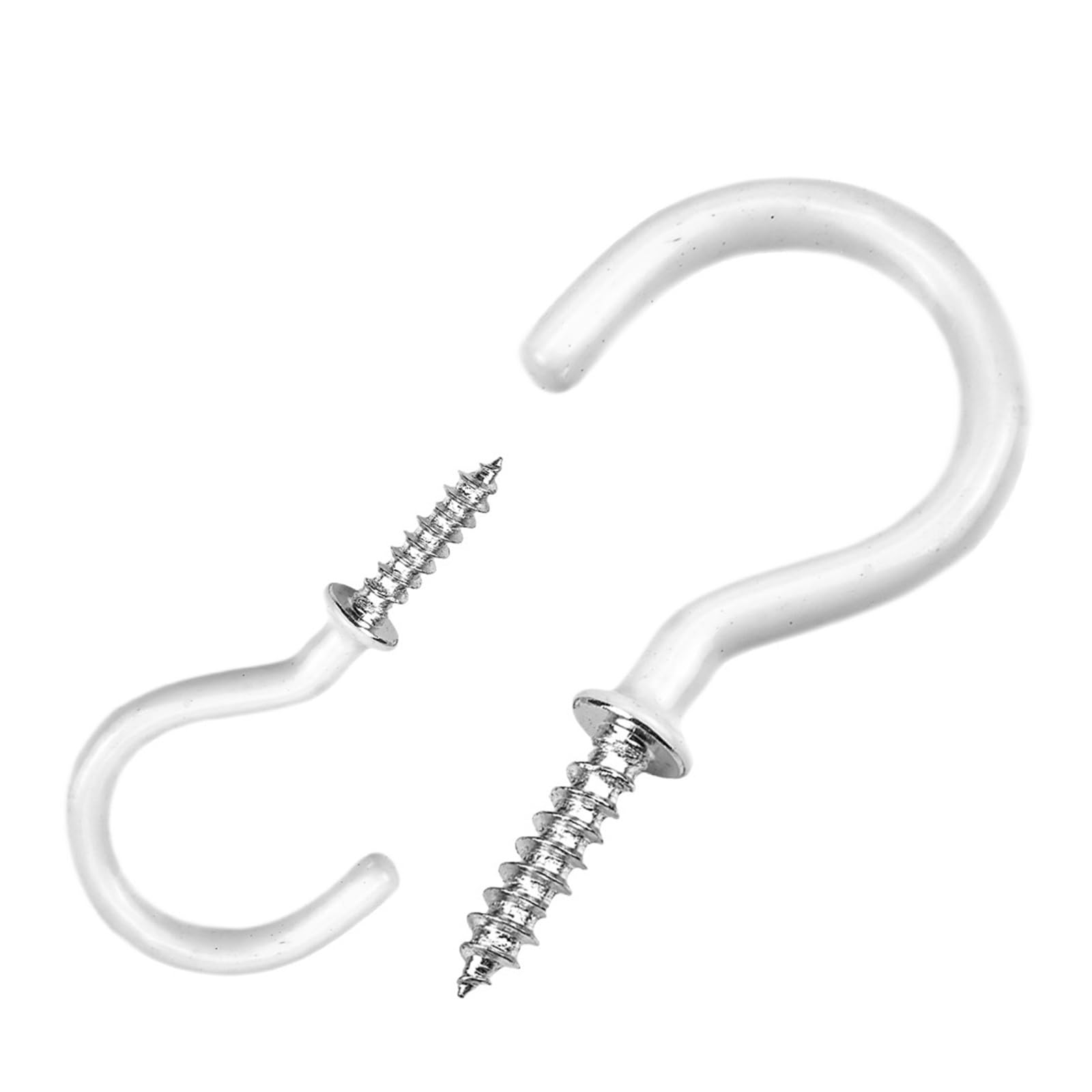 LZTDSBX Cup Hooks Screw 10-30pcs Ceiling Hook 1/2"-2" Screw-in Kitchen for Hanging(2 inch 10pcs)