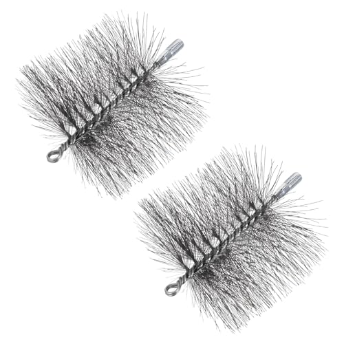 Listado de Deshollinadores los más solicitados. 34 WESIEVYA Cepillo Deshollinador Metálico Redondo 150 Mm 2 Piezas Cerdas de Alambre Resistente al Calor para Limpieza de Chimeneas y Estufas de Leña en Hogar y Mantenimiento Seguro