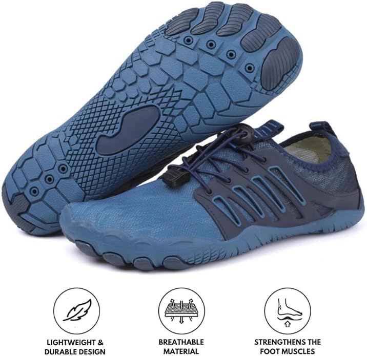 Hike Footwear Unisex Barefoot Shoes for Hiking, Walking, and Grounding – Non-Slip hike footwear barefoot, Quick-Dry, Lightweight hike barefoot shoes men, Flexible hike footware for Men and Women
