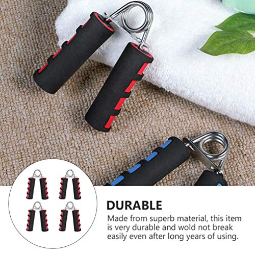 4 peças de aperto de mão BESPORTBLE, fortalecedor de aperto de dedo de mola expansor de aperto manua