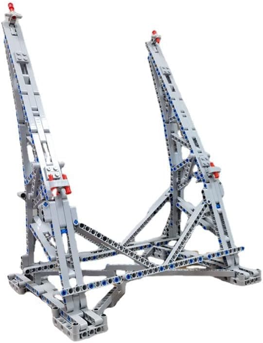 FULHOLPE Millenium Falcon Display Stand Vertical Holder Set, DIY Display Bracket Building Blocks Kit for 75192