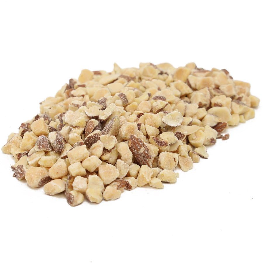 C.J. Dannemiller Dry Roasted Chopped Almonds, Bulk 10 LB Box, Unsalted Almonds Perfect for Snacking, Baking, Cooking