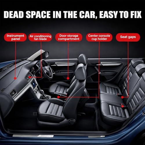Image of Car Interior Cleaning Brush Combo 2 PCS | Car Dashboard Cleaning Brush & Car AC Vent Brush | Soft Car Detailing Brush Set for Interior Dust Cleaning