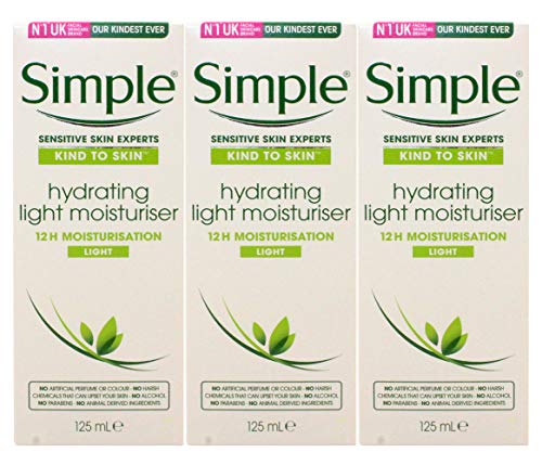 Simple Hydrating Light Moisturizer, for Sensitive Skin, 4.2 Ounce, (Pack of 3)