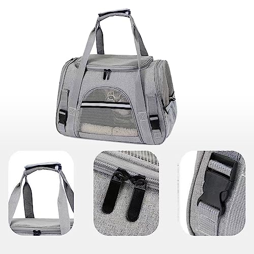 Jethrora Bolsa de transporte portátil para cães e gatos para transporte de animais de estimação bols