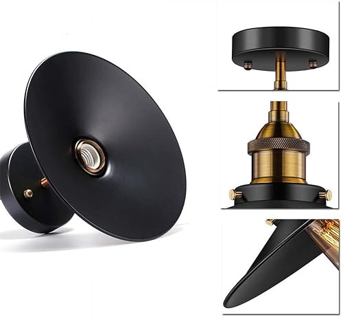 Miniatura 6 de Lámpara de techo vintage retro metal Edison lámpara colgante industrial lámpara colgante E26 para comedor, mesa de comedor, pasillo, sala de estar,