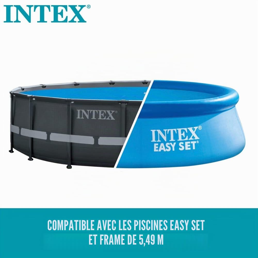 Intex Bâche Solaire pour Piscine Easy &Frame 549 - Bleu 28015
