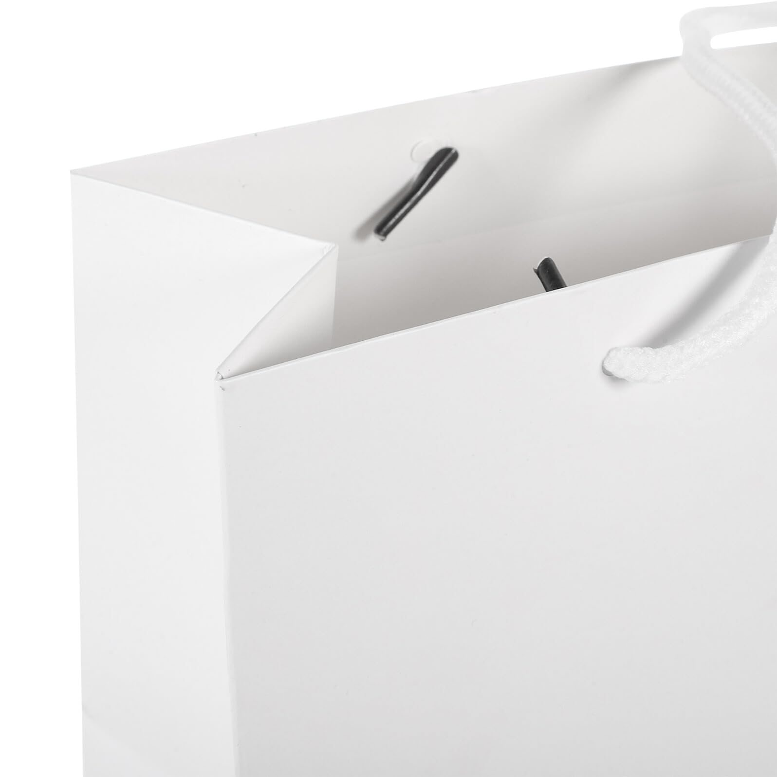 LALADEFIEE 20 Bolsas de Obsequio de Papel Kraft con Asas Tamaño 24X17X10 CM para Dulces y Obsequios en Fiestas Cumpleaños y Bodas Paquete de 20 Unidades Reutilizables