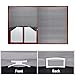 LUCKUP 2 Pack Cordless Light Filtering Pleated Fabric Shade,Easy to Cut and Install, with 4 Clips (36