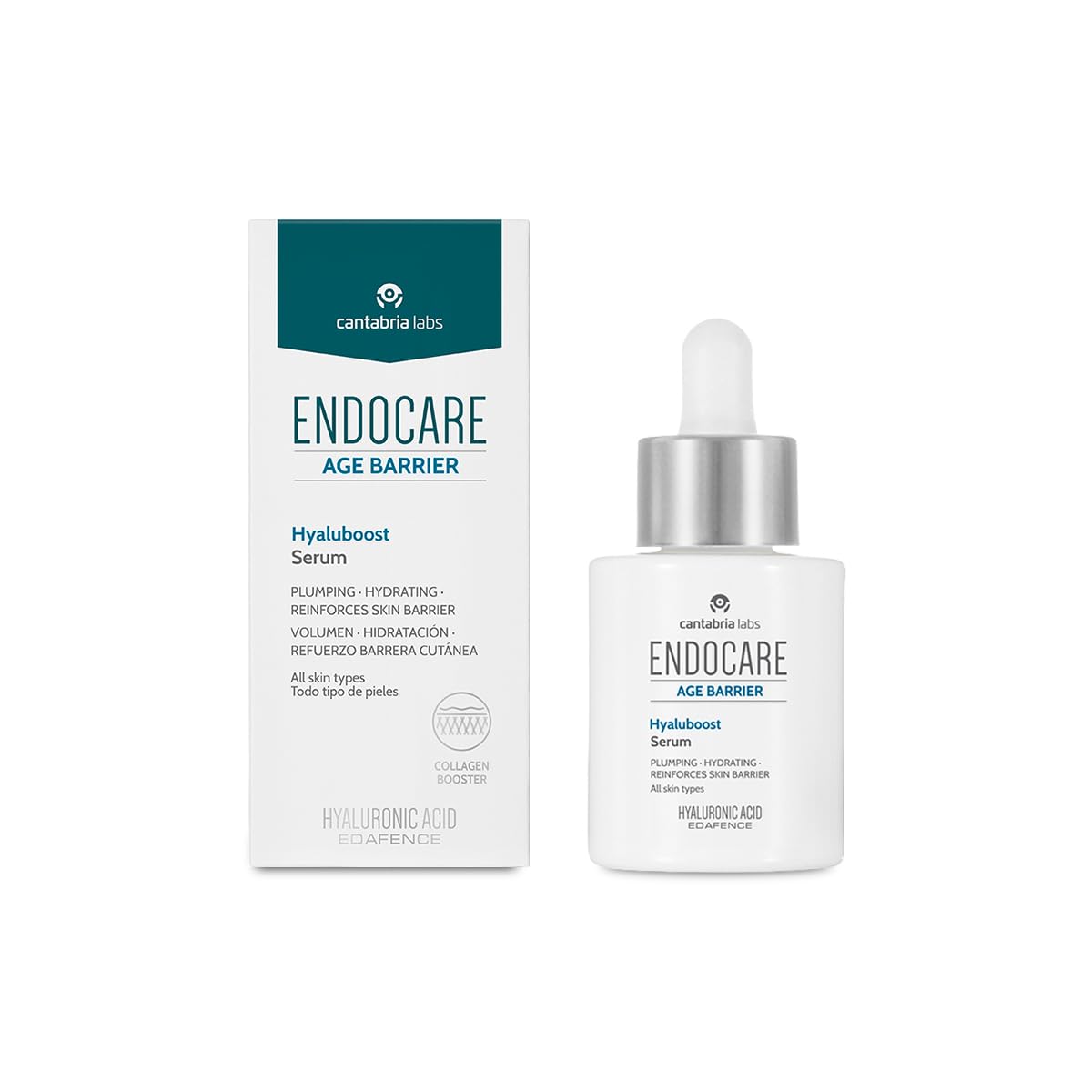 Cantabria Labs - Endocare Age Barrier Hyaluboost Serum - 30 ml - Sérum Antiedad que Mejora la Hidratación y Resistencia de la Piel - Activa y Repara la Función Barrera