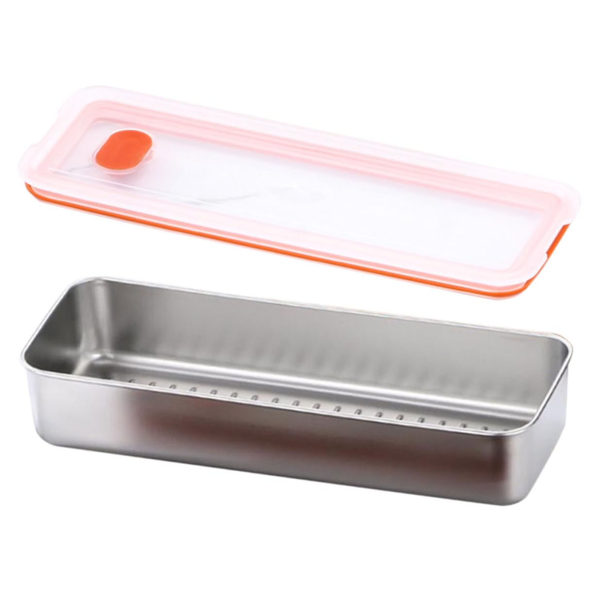 MAGICLULU 5 Contenitori Per La Conservazione Della Pancetta Per Frigorifero in Acciaio Inox Ermetici Per Alimenti Per Conservare La E Mantenerla