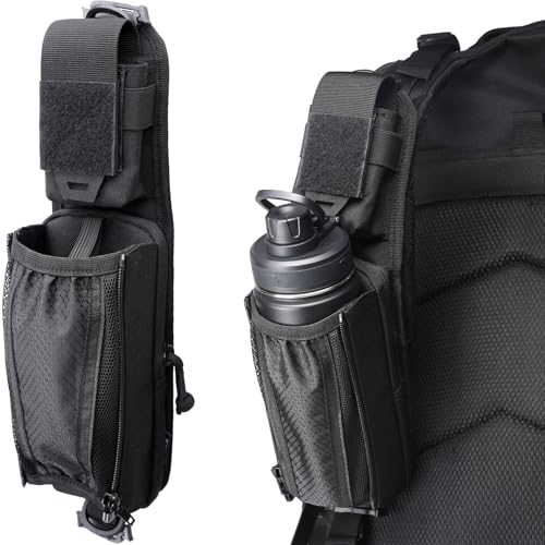 WYNEX Molle Tactical Pouches of Water Bottle Pouch Version, Tactical Accessories Backpack Strap Pouch Water Bottle Carrier Holder Molle Accessories for Backpacks