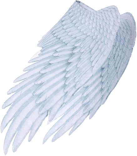 Miniatura 3 de Alas de ángel para niños, alas de ángel de plumas blancas para niñas, disfraz de fiesta de Halloween, disfraz de alas de Halloween, alas decorativas