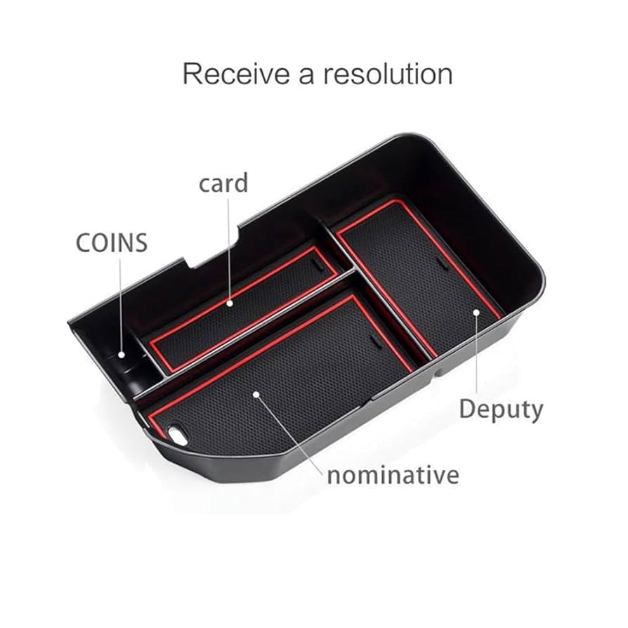 FSFY Auto Center Console Organizer Tray Car Armrest Storage Box For Toyota Camry 2018