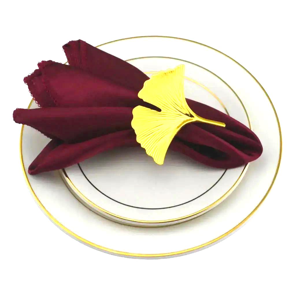Silky Satin Cloth Napkins, Cotton Polyester Satin Napkins(Burgundy,24PC)