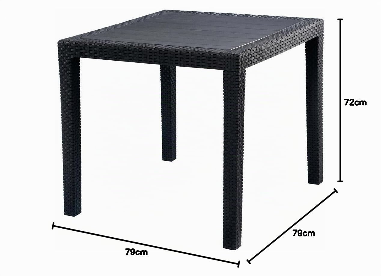 King Table de Jardin Anthracite