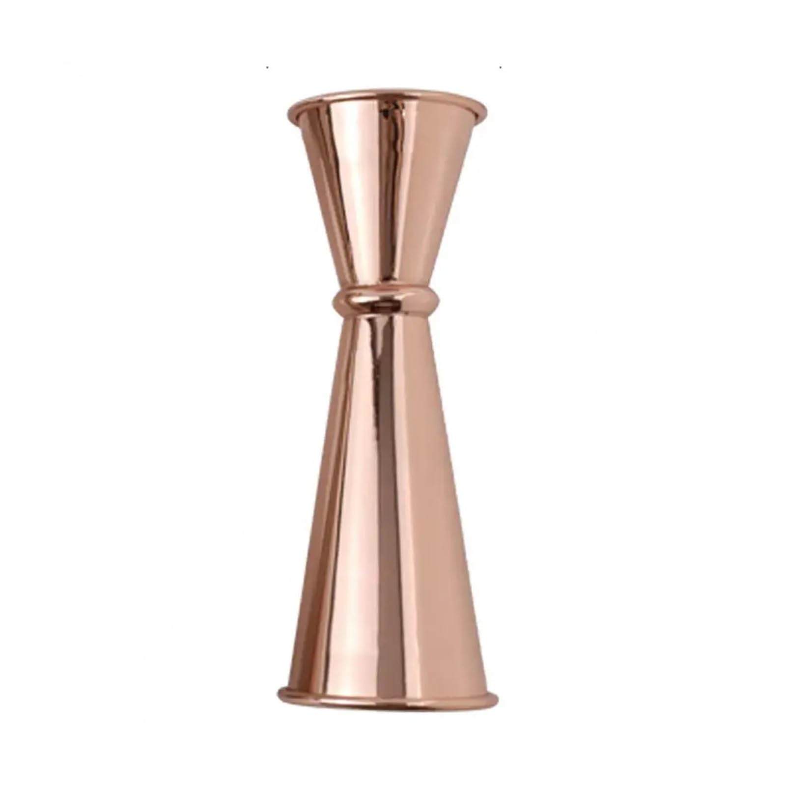 Double tasse à mesurer avec mesures l'intérieur, Compatible les outils de bar des barmans(Rose Gold)