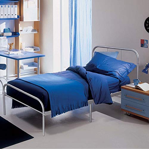 Voilamart Twin Bed With Storage,Twin Metal Bed Frame With Headboard And Footboard, Silver Grey Metal Platform Bed Frame No Box Spring Needed,Twin Bed Frames For Kids #TOP1