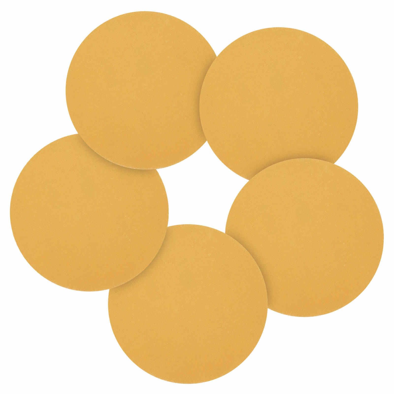 CoCud 100 Pcs 152 mm Sanding Disc 400 Grit Round Hook and Loop Sandpaper Fit for Orbital Sander or Automotive Car Repairing, Grinding and Polishing, Yellow