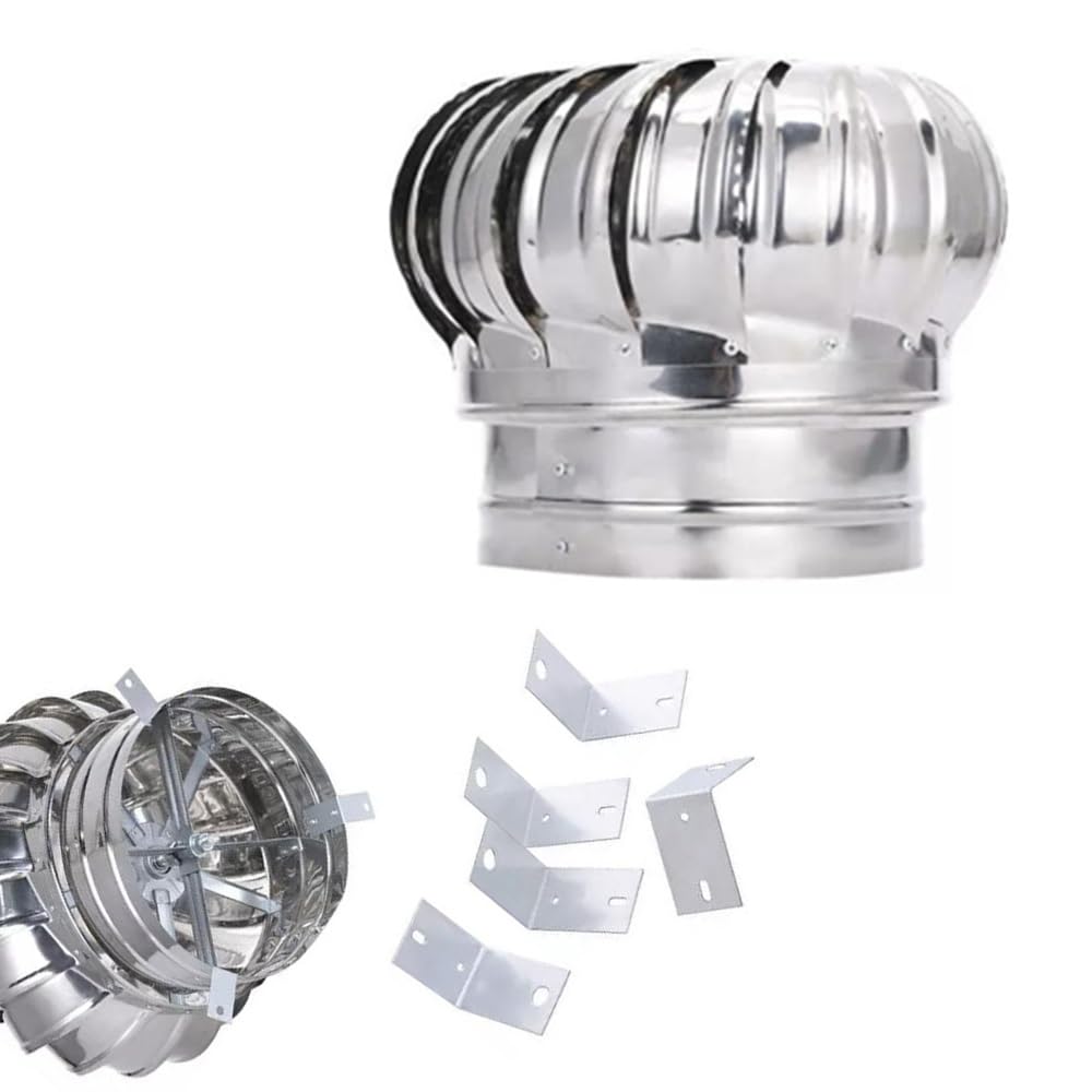 Svbvrfeew One Color Rotating Turbine Ventilator Roof Wind Turbines Roof Vent Cap