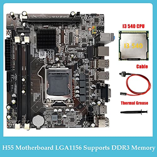 Vervmczn H55 Moderkort LGA1156 med I3 540 och DDR3 RAM