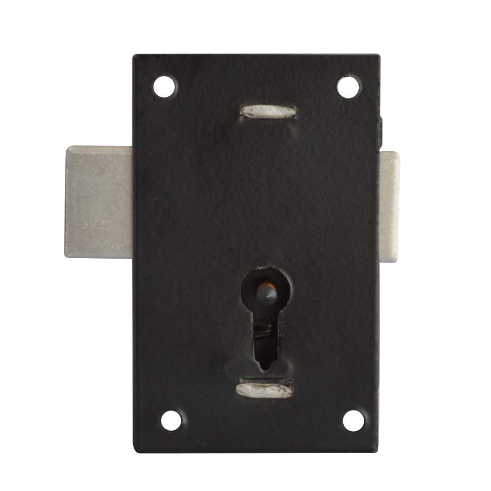 Asec No 150 1 Lever Straight Cup. Lock 57mm BLK KA (AS6551)