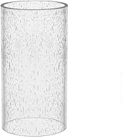 Vista 6 de Pantalla de lámpara de vidrio cilíndrico transparente recta de repuesto con múltiples efectos (cilindro de burbujas con filtro)