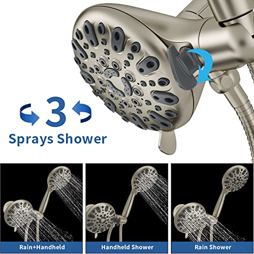 Set de grifo para ducha y bañera con válvula, grifo para ducha con rociador manual miniatura 4